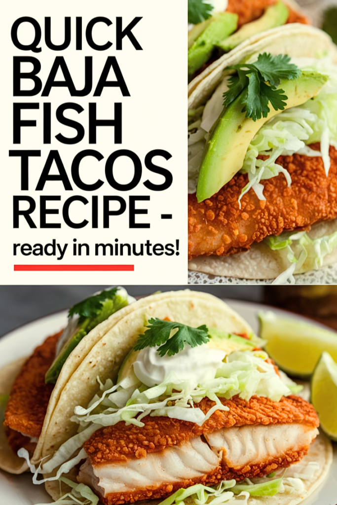Crispy baja fish tacos recipe