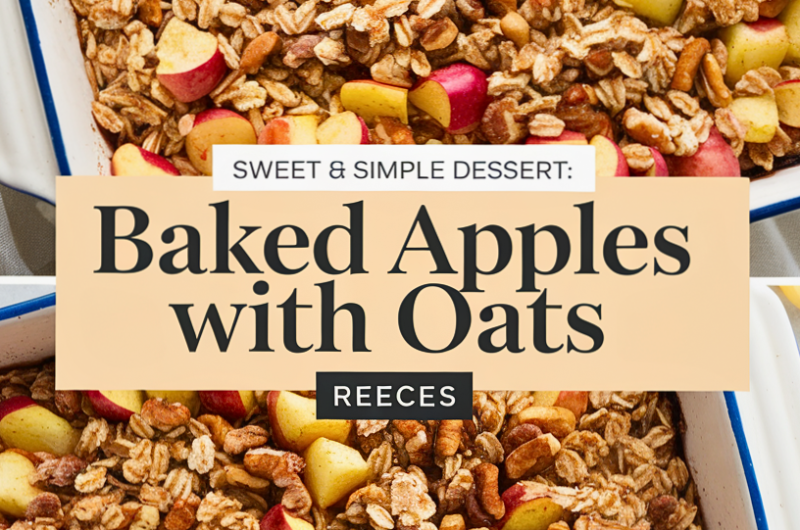 Sweet & Simple Dessert: Baked Apples with Oats