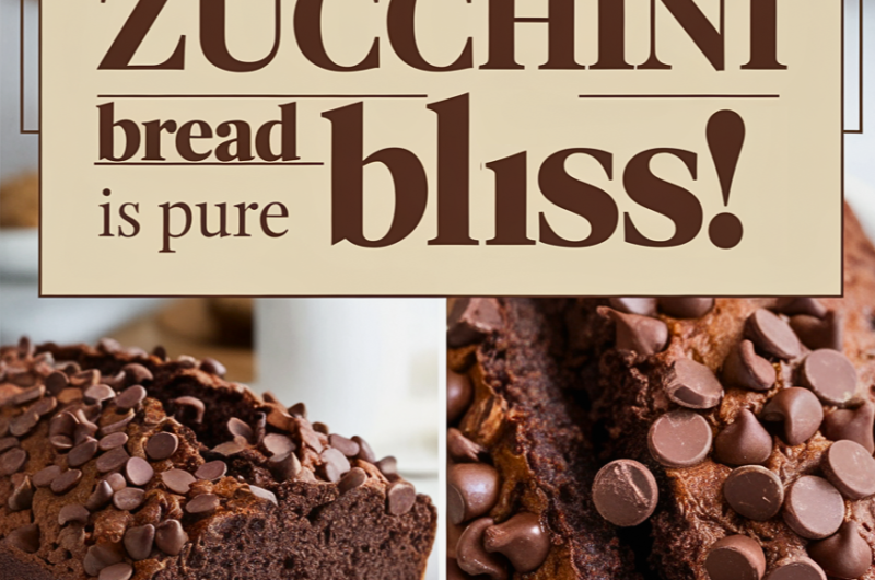Moist and Fudgy Chocolate Zucchini Bread Recipe